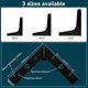 thumbnail image 3 of Set Of 4 Furniture Legs Load Up To 600 Kg, 10cm Modern Metal Table Legs In Triangle Shape, Pin Furniture Leg For Cupboard, Sofa, With 16 Screws And 4, 3 of 5