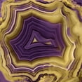 thumbnail image 2 of Carson, Danielle 15x15 Black Ornate Wood Framed with Double Matting Museum Art Print Titled - Agate in Purple and Gold II, 2 of 4