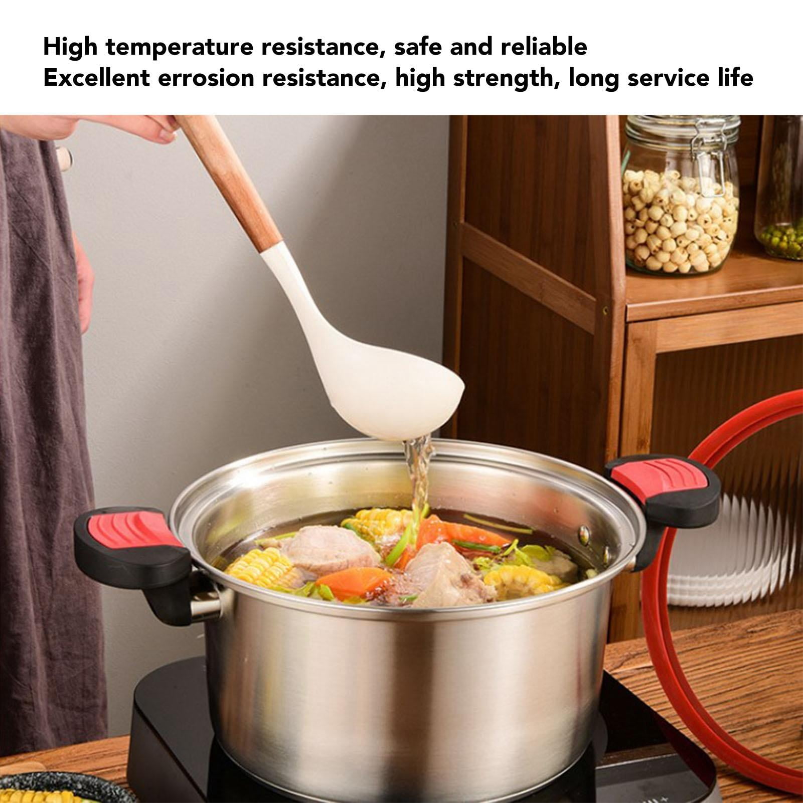 LAZIOEGR 3.5L 304 Stainless Steel Pressure Cooker – Large Capacity, Fire‑Proof, Dual‑Ear Soup Pot for Home & Commercial Use