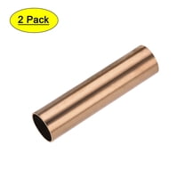 Uxcell 25mm OD 1mm Wall Thickness 100mm Length Copper Round Tube 2 Pack
