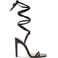 thumbnail image 2 of Steve Madden Womens Uplift Satin Square Toe Strappy Sandals, 2 of 3