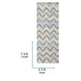 thumbnail image 3 of Livabliss Area Rugs for Living Room, 3x7 Harput Modern Blue Runner Rug, Bedroom Dining Room Home Decor Stain Resistant Carpet (2'7" x 7'3" Runner), 3 of 5