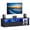 Black, variant on Soges Floating TV Stand with LED, Wall Mounted TV Stand with 20 Color LED Lights, Floating Entertainment Center with Storage, Modern White, 40 inch
