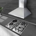 thumbnail image 4 of Tricombo Supra Parrilla eléctrica + Parrilla de gas con campana de pared de 60 cm tipo moño en acero Supra Tricombo con campana de pared, parrilla de gas y parrilla electrica, 4 of 5