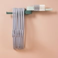thumbnail image 2 of Gancho de pared giratorio, instalación sin perforaciones, impermeable, gran capacidad de almacenamiento, gancho plegable para toalla, color verde, 2 of 2