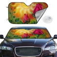 thumbnail image 2 of Daiia Rose Psychedelic Windshield Sun Shade for Car SUV Truck (Small ), Car Sun Shade Windshield, Car Shades for Front Windows, Sunshade for Car Windshield, 2 of 7