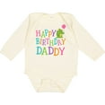 thumbnail image 3 of Inktastic Happy Birthday Daddy Boy Girl Party Boys or Girls Long Sleeve Baby Bodysuit, 3 of 5