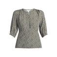 thumbnail image 5 of Time and Tru Women’s Empire Waist Top with Puff Sleeves, Sizes XS-XXXL, 5 of 5