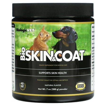 UPC: 0892644000139 | BiologicVet BioSkin & Coat For Dogs and Cats Natural 7 oz (200 g) Flora