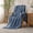 Blue, variant on Throw Blanket for Couch,Sofa,Bed, 230GSM Super Soft Striped Beige Bed Blanket for Office Picnic Travel Bedroom, Warm Cozy Lightweight Home Decor Blanket for All-Season, 50x60in