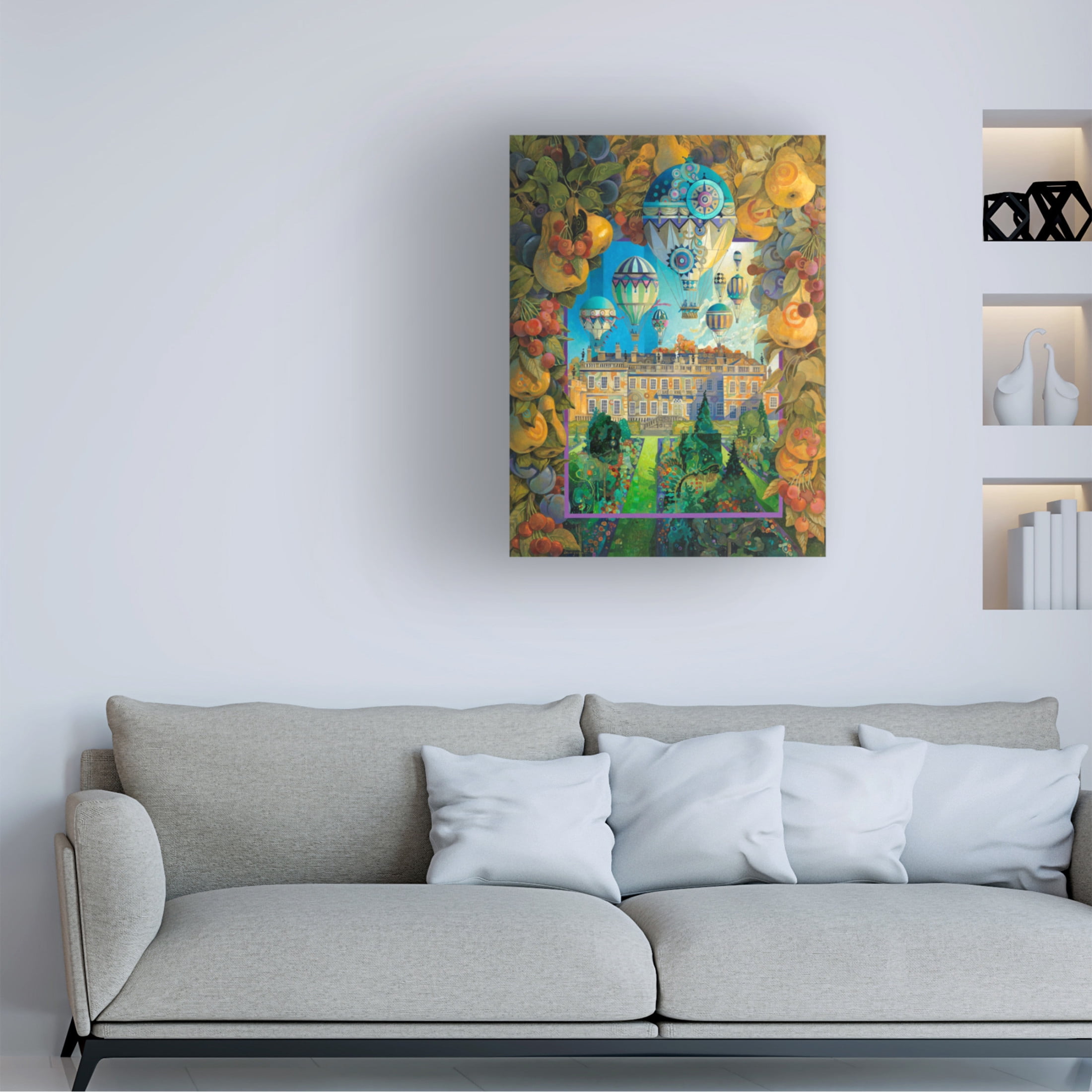 Canvas Wall Art - David Galchutt 'Soaring Over England' Wall Art for Living Room, Bedroom, or Office Décor by Trademark Fine Art - 35 x 47 Inches