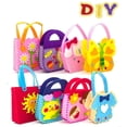 thumbnail image 2 of Bolsa de tela no tejida, 8 piezas/juego, al azar, para niños, para hacer manualidades, para niños, con dibujos animados, para hacer manualidades, bolsas hechas a mano, hechas para durar, 2 of 12