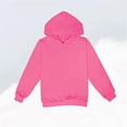 thumbnail image 5 of hengsof Girls Hoodie Sweatshirt Solid Color Fashion Casual Jacket Spring Fall Long Sleeve Pullover Sweatshirt, 5 of 5