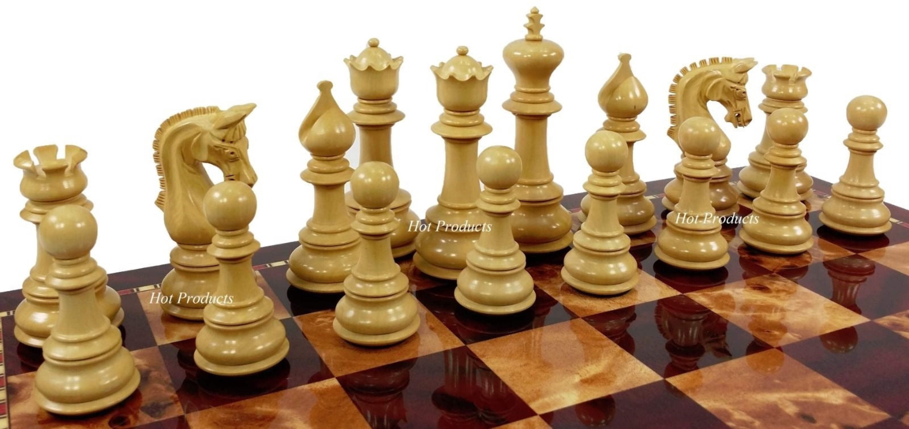 Blood Rosewood Large Staunton bloodwood LUXURY Chess Set 18" Cherry Color Board