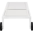 thumbnail image 4 of Meridian Furniture Nizuc Off White Outdoor Patio Mesh Chaise Lounge Chair, 4 of 14