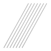 Uxcell 13.78 x 0.2" 304 Stainless Steel Solid Round Rod for DIY Craft 7Pcs
