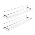 thumbnail image 2 of Estantes Flotantes Transparentes Estante De Pared Acrílico Estable Con Rieles Para Cocina Dormitorio Baño 2 Uds Methold HA017877-00, 2 of 6