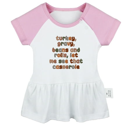 

Let Me See That Casserole Novelty Dresses For Baby Newborn Babies Skirts Infant Princess Dress 0-24M Kids Graphic Clothes (Pink Raglan Dresses 0-6 Months)