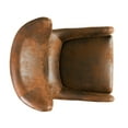 thumbnail image 4 of AmoDwell 27" Wide Wingback Chair, Accent Club Chair with Nailhead Trim, Mid-Century Upholstered Chair Brown, 4 of 14