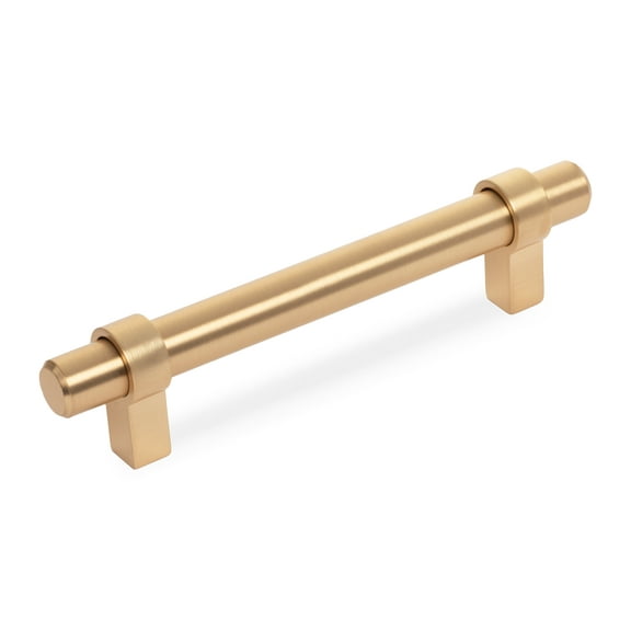 10 Pack - Cosmas® 161-3.5BG Brushed Gold Contemporary Bar Cabinet Handle Pull - 3-1/2" Inch (89mm) Hole Centers