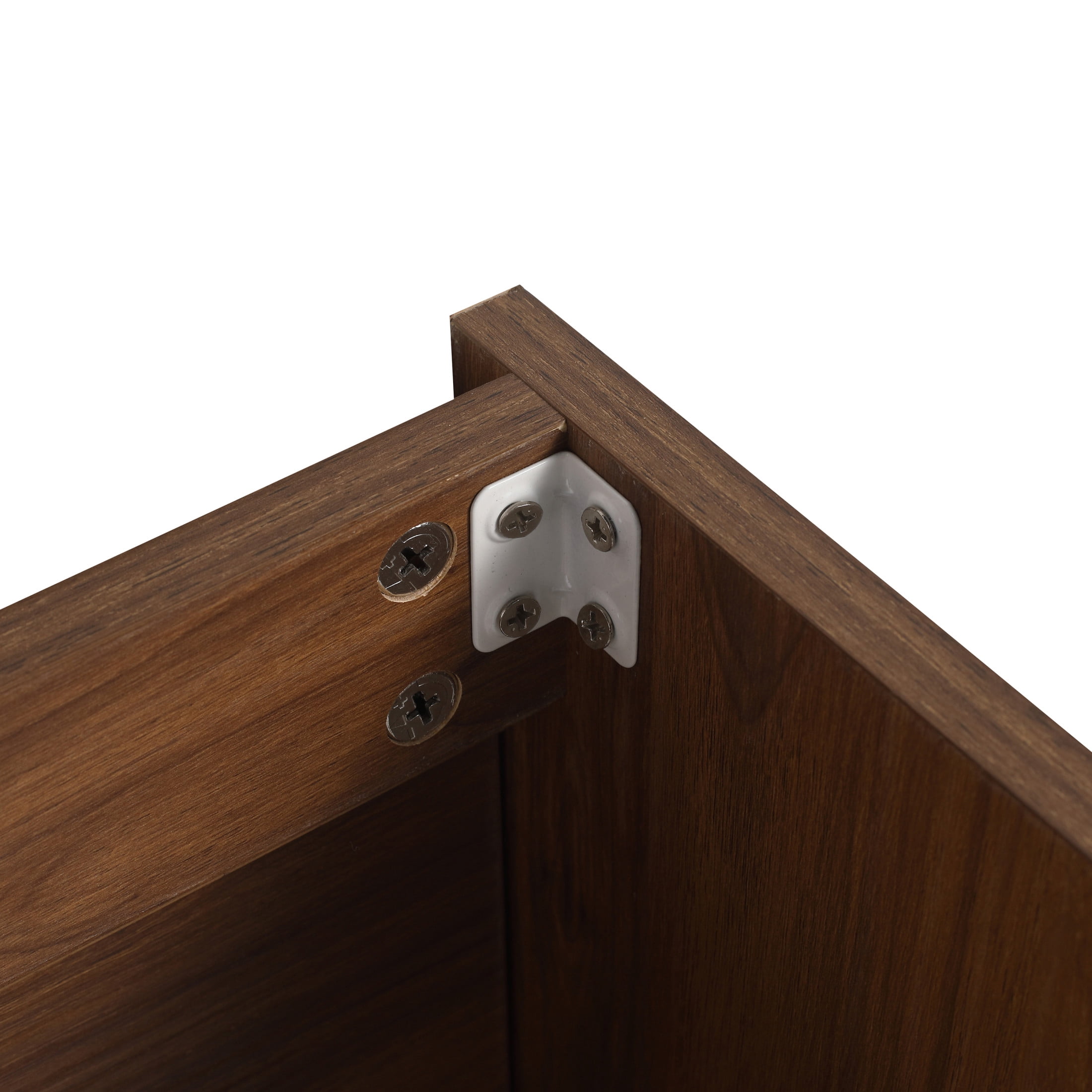 Noble House 18" Slim Freestanding Bathroom Vanity, Ceramic Sink, Soft-Close Door, Small Wall-Mount, Brown Ebony