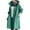 Blue, variant on LoyisViDion Coat Womens Winter Loose Hooded Wild Elegant Windbreaker Comfortable Coat Outwear Blue 18(XXXXXL)