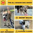 thumbnail image 3 of Dog Shoes for Small Dogs, Puppy Dog Boots & Paw Protectors for Winter Snowy, Summer Hot Pavement, Outdoor Walking Adjustable Small Dog Shoes, Indoor Hardfloors Anti Slip Dog Booties, 3 of 5