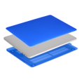 thumbnail image 4 of Mosiso MacBook Pro 13 Case A2159/A1989 /A1706/A1708,Plastic Hard Cover Case for Newest Macbook Pro 13 Inch with/without Touch Bar and Touch ID 2016 2017 2018 2019, Blue, 4 of 5