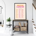 thumbnail image 3 of HAHDAXIA Trendy Pink Canvas Wall Art Ways To Say I Love You Preppy Y2k Decor Aesthetic Poster Mid Century Modern Preppy Print Painting Funky Girl For Home Bedroom Dorm Apartment Decor 12x16in, 3 of 7