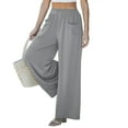 thumbnail image 5 of Wide Leg Pants Woman Spring 2026 Pockets Loose Flowy Trousers Lounge Palazzo Pant Beach Vacation Clothes, 5 of 5