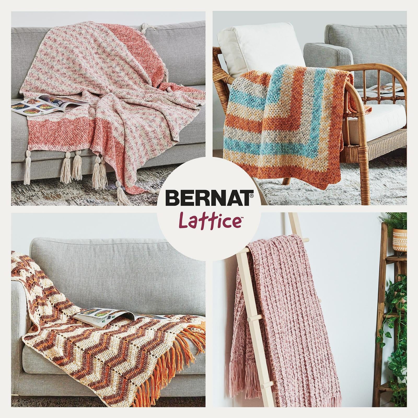 Bernat® Lattice™ #4 Worsted (Medium) Blend Yarn, 7.8oz/220g 389 Yards