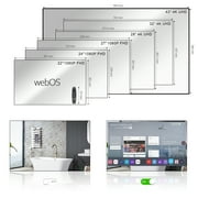 Elecsung 24 inches Smart webOS Mirror LED TV for Bathroom IP65 Waterproof Built-in Alexa WiFi Bluetooth Voice Control New Model