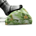 thumbnail image 5 of Spring Foot Rest, Tropical Palm Leaves with Hibiscus Flowers Aloha Flowers Jungle Foliage, Non-Slip Backing Adjustable Ergonomic Memory Foam Leg Support for Office, Fern Green and Rose, by Ambesonne, 5 of 5