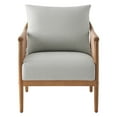 thumbnail image 3 of CHITA Modern Accent Chair, Braid Armchair Living Room Chair, Light Gray, 3 of 10