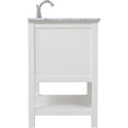 thumbnail image 5 of Elegant Decor Metropolis 30" Single Marble Top Bathroom Vanity in White, 5 of 14