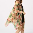 thumbnail image 3 of Cárdigan tipo kimono de playa de para mujer, cubierta, espalda abierta, Crochet, , playa, Kimono, Cardigan, estampado Floral, de Suelto Magideal Cárdigan tipo kimono de playa, 3 of 6