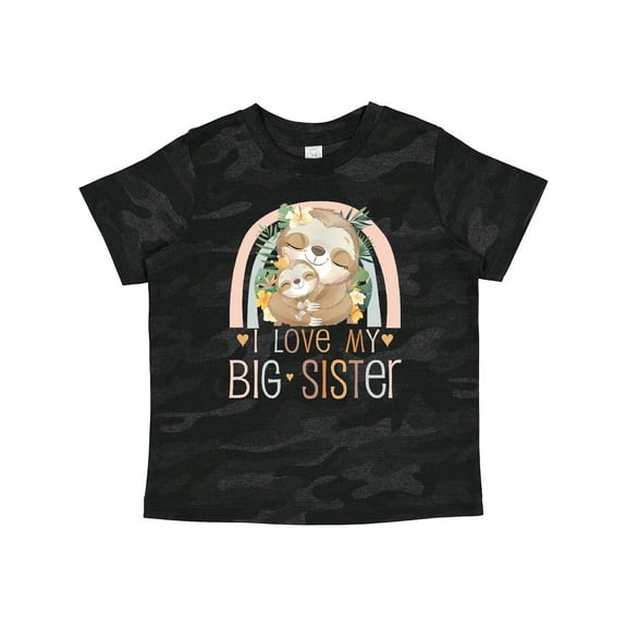 Inktastic Little Sister I Love My Big Sister Boys or Girls Toddler T-Shirt