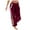 Claret, variant on Lovskoo Women's Velvet Sweatpants Palazzocasual Loose Drawstring Elastic Waist Pocket Trousers Pants Black