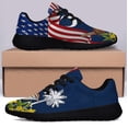 thumbnail image 3 of South Carolina Yellow Jessamine Flower and Carolina Wren Bird Shoes Sneakers Black Size 7.5, 3 of 7