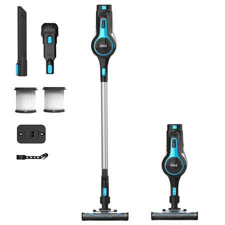 INSE Cordless Vacuum Cleaner, 6 in 1 Powerful Suction Lightweight Stick Vacuum...