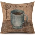 thumbnail image 1 of Linen Square Throw Pillow Cover Retro Printing For Couch Sofa Bedroom, 1 of 5