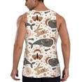 thumbnail image 3 of Easygdp Ramadan Whale Men's Tank Top, Sleeveless Muscle T Shirts, Breathable, Quick-Dry, Loose for Gym, Running, Fitness - Large, 3 of 9