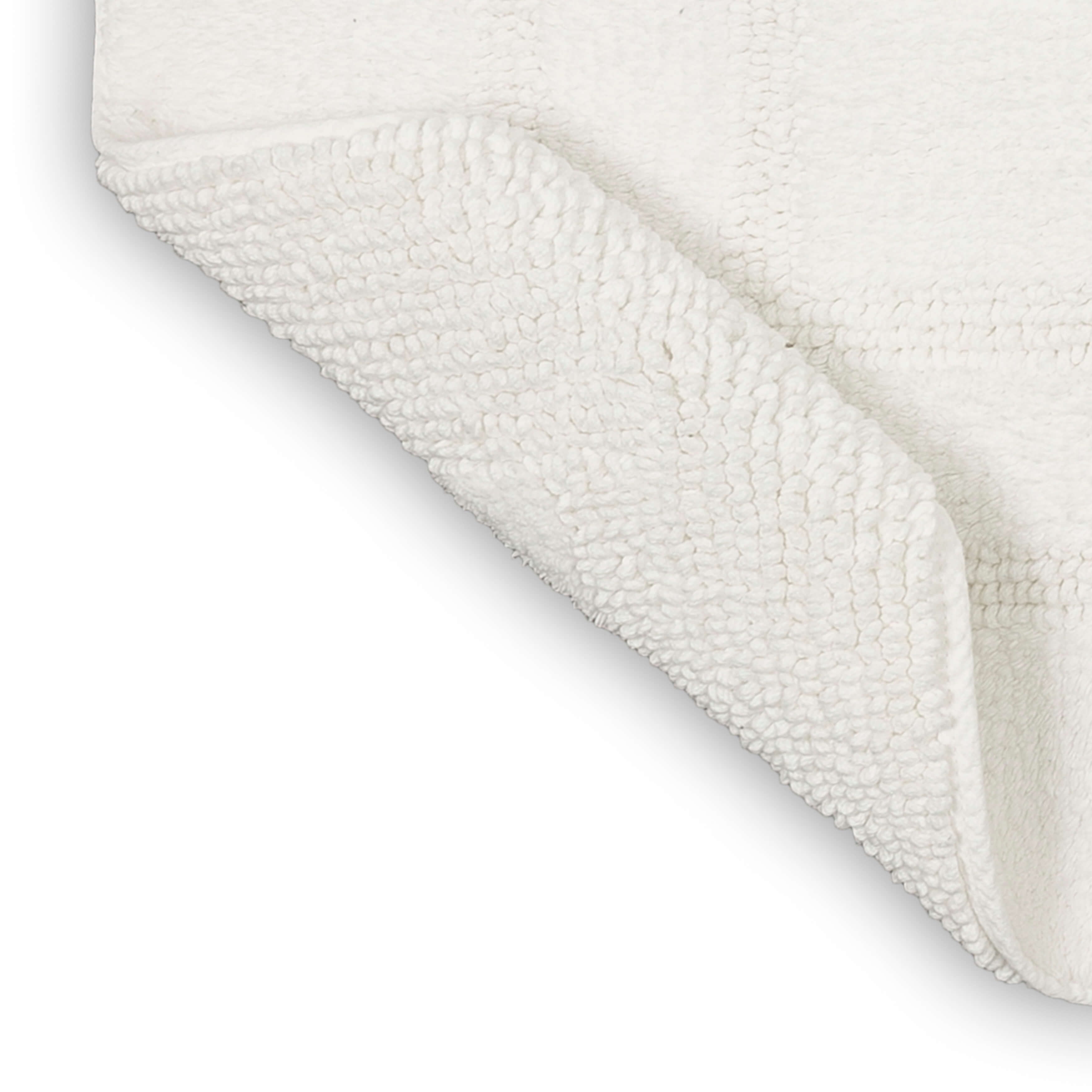 Mohawk Cotton Bath Mat Soft Absorbent Quick Dry Machine Washable Bathroom Mat, White, 24" x 60"