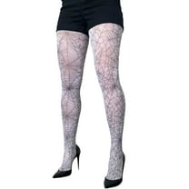 White Spider Web Tights for Halloween