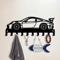 thumbnail image 2 of 1set Car Key Holder Wall Mount Race Car Key Hanger 10 Hooks Farmhouse Key Holder for Wall Key Rack Metal Key Organizer Key Hooks for Dog Leash Home Kitchen Entryway Front Door Gift for Car Lover, 2 of 8