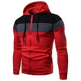 thumbnail image 2 of Three-piece Hooded Zipper Sweatshirt Fashion Trend Sports Leisure Fleece Sweatshirt Hoodie For Men,Size S-2XL, 2 of 3
