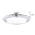 thumbnail image 5 of SuperJeweler 1/5 Carat Lab Grown Diamond Solitaire Ring In Sterling Silver For Women, 5 of 5