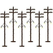 Lionel 6-37995 Scale Telephone Poles with Operating Street Lights (Pack of 6)