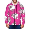 thumbnail image 6 of Lsque Sanrio for Mens Full-zip Hoodie, Zip-up Pullover Hooded Sweatshirt, Kangaroo Pocket Hoodie Ideal for Daily Wear, Travel, and Home-X-Large, 6 of 8