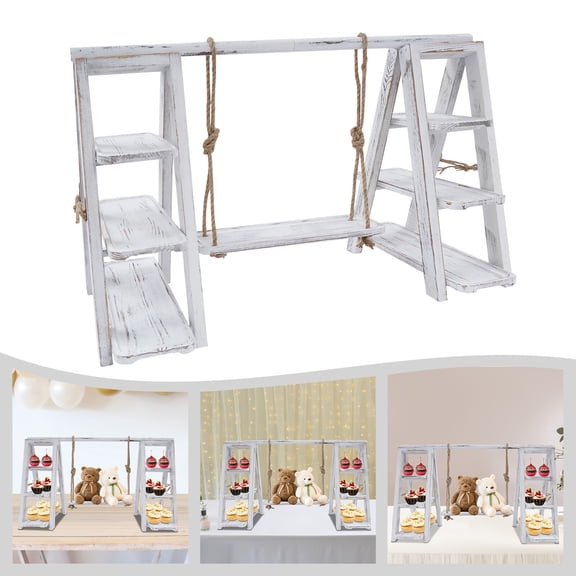 3 tier Cupcake Stand Table Display Set with Removable Trays for Christmas, Buffets, Outdoor Events
